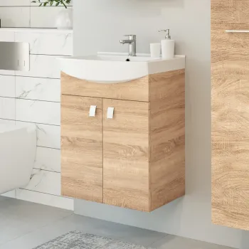 Vannas istabas skapītis Riva SA55-11 (Bez Izlietnes) Sonoma Oak