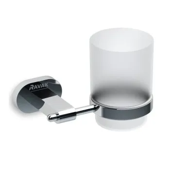 Ravak Chrome Glāzes turētājs ar glāzi, hroms CR 210.00