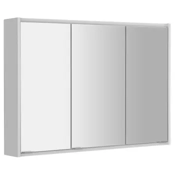 Spoguļskapītis Sapho BATU spoguļskapis 100x71x15cm, 2x LED gaismas, spīdīgi balta