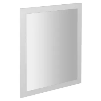Spogulis Sapho NIROX ar rāmi 60x80cm, spīdīgi balts