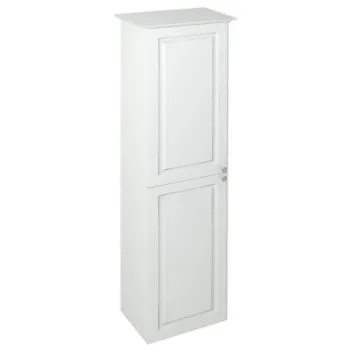 Augstais skapis Sapho VIOLETA 35x140x30cm, kreisais, pusspīdīgi balts