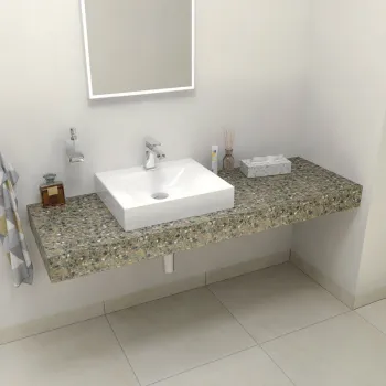 Darba virsma Sapho TAILOR Rockstone 130x50 cm, L versija