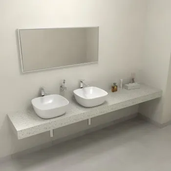 Darba virsma Sapho TAILOR Rockstone 240x50 cm, L versija