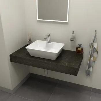 Darba virsma Sapho TAILOR Rockstone 110x50 cm, R versija