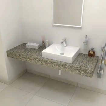 Darba virsma Sapho TAILOR Rockstone 150x50 cm, R versija