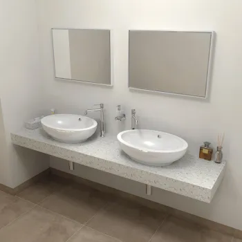 Darba virsma Sapho TAILOR Rockstone 180x50 cm, R versija