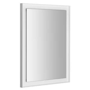 Spogulis Sapho FLUT ar LED apgaismojumu, 60x80cm, balts