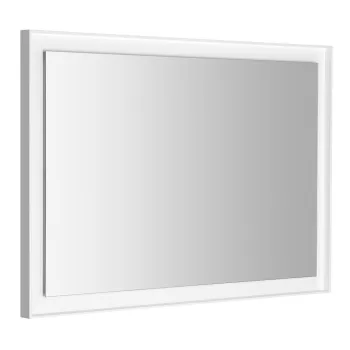 Spogulis Sapho FLUT ar LED apgaismojumu, 100x70 cm, balts