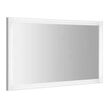 Spogulis Sapho FLUT ar LED apgaismojumu, 120x70cm, balts