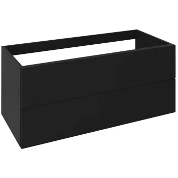Augstais skapis Sapho TREOS 110x53x50,5cm, melns matēts
