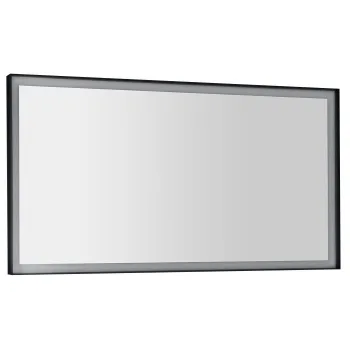 Spogulis Sapho SORT ar LED apgaismojumu 120x70cm, melns matēts