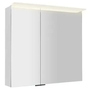 Spoguļskapītis Sapho LINEX ar LED apgaismojumu, 80x70x15cm, balts