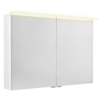 Spoguļskapītis Sapho LINEX ar LED apgaismojumu, 100x70x15cm, balts