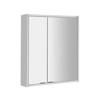 Spoguļskapītis Sapho BATU spoguļskapis 60x71x15cm, 2x LED gaismas, spīdīgi balta