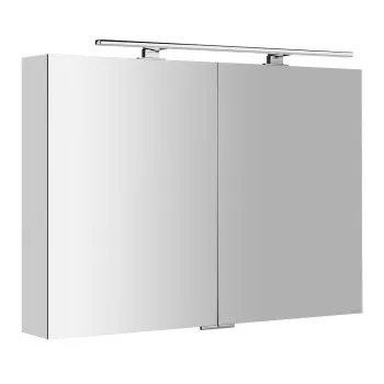 Spoguļskapītis Sapho MIRRÓ ar LED apgaismojumu, 100x70x16cm, balts