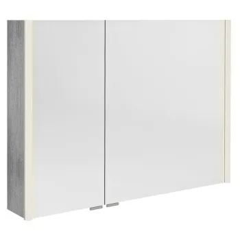 Spoguļskapītis Sapho ALIX ar LED apgaismojumu 96x70x17,5cm, sudrabains ozols