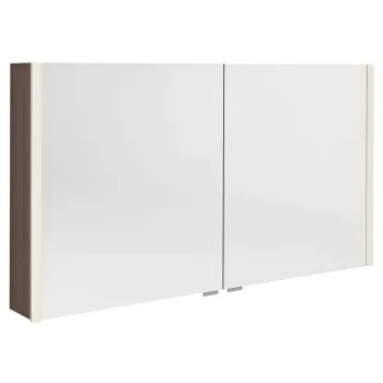 Spoguļskapītis Sapho ALIX ar LED apgaismojumu, 2 durvis, 126x70x17,5cm, priedes koks, rustikāls