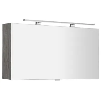 Spoguļskapītis Sapho CLOE ar LED apgaismojumu, 100x50x18cm, sudrabains ozols