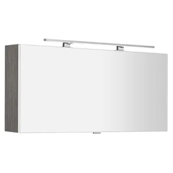 Spoguļskapītis Sapho CLOE ar LED apgaismojumu, 120x50x18cm, sudrabains ozols