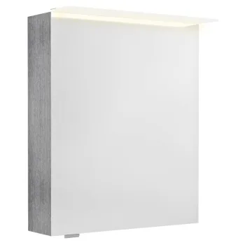 Spoguļskapītis Sapho LINEX ar LED apgaismojumu, 60x70x15cm, kreisais/labais, sudrabains ozols