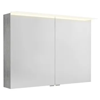 Spoguļskapītis Sapho LINEX ar LED apgaismojumu, 100x70x15cm, sudraba ozols