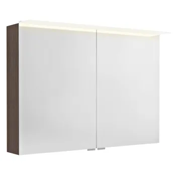 Spoguļskapītis Sapho LINEX ar LED apgaismojumu, 100x70x15cm, priede Rustik krāsā