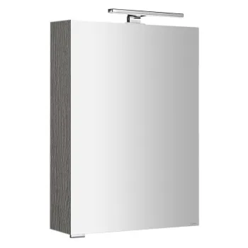 Spoguļskapītis Sapho MIRRÓ ar LED apgaismojumu, 50x70x16cm, kreisais/labais, sudrabains ozols