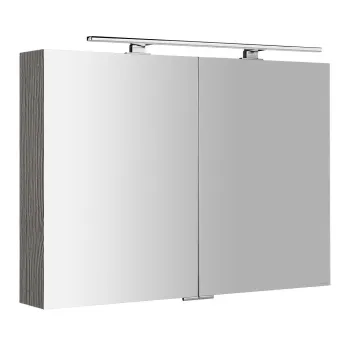 Spoguļskapītis Sapho MIRRÓ ar LED apgaismojumu, 100x70x16cm, sudraba ozols