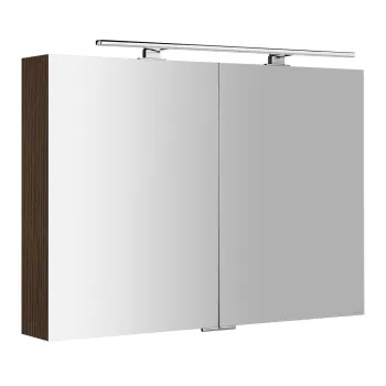 Spoguļskapītis Sapho MIRRÓ ar LED apgaismojumu, 100x70x16cm, priedes koks, rustikāls