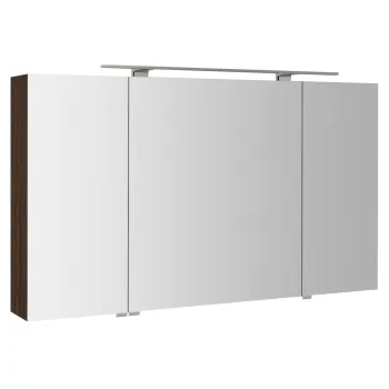 Spoguļskapītis Sapho MIRRÓ ar LED apgaismojumu, 3 durvis, 120x70x16cm, Priedes koks, Rustic