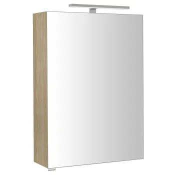 Spoguļskapītis Sapho RIWA ar LED apgaismojumu, 50x70x17cm, Elm Bardini
