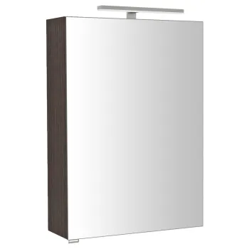 Spoguļskapītis Sapho RIWA ar LED apgaismojumu, 50x70x17cm, priedes koks, rustikāls