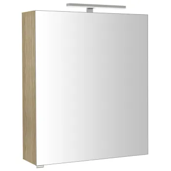Spoguļskapītis Sapho RIWA ar LED apgaismojumu, 60x70x17cm, Elm Bardini