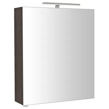 Spoguļskapītis Sapho RIWA ar LED apgaismojumu, 60x70x17cm, priedes koks, rustikāls