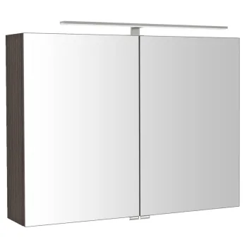 Spoguļskapītis Sapho RIWA ar LED apgaismojumu, 81x70x17cm, priedes koks, rustikāls