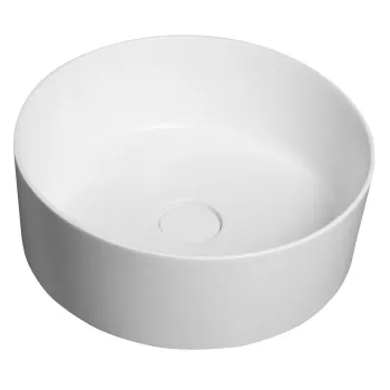 Vannas istabas izlietne Sapho THIN uz virsmas Rockstone, diametrā 38 cm, matēti balta