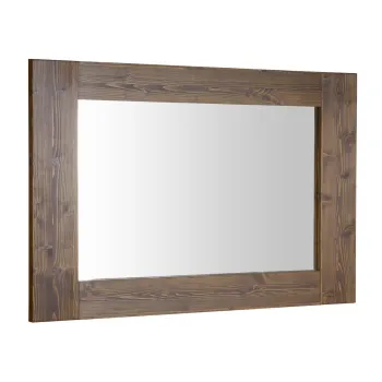 Spogulis Sapho BRAND  koka rāmī 100x80cm, beicēts egles koks