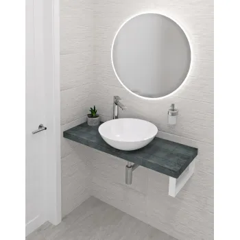 Darba virsma Sapho AVICE 110x36cm, biezums 5cm, akvamarīna krāsa