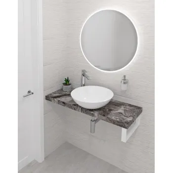 Darba virsma Sapho AVICE 150x36cm, biezums 5cm, pelēks akmens
