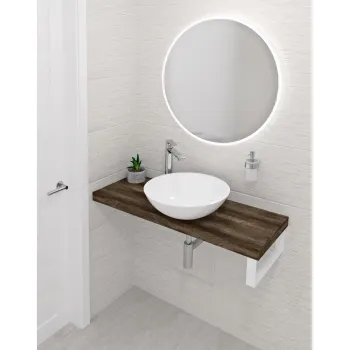 Darba virsma Sapho AVICE 150x36cm, biezums 5cm, tumšs ozols
