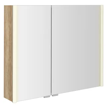 Spoguļskapītis Sapho ALIX ar LED apgaismojumu 86x70x17,5cm, ozols Alabama