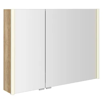 Spoguļskapītis Sapho ALIX ar LED apgaismojumu 96x70x17,5cm, ozols Alabama