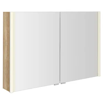 Spoguļskapītis Sapho ALIX ar LED apgaismojumu 106x70x17,5cm, ozols Alabama