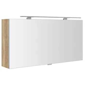 Spoguļskapītis Sapho CLOE ar LED apgaismojumu 100x50x18cm, ozols Alabama