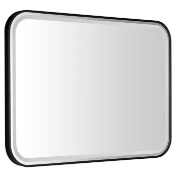 Spogulis Sapho CETIS ar LED apgaismojumu 100x70cm, melns matēts