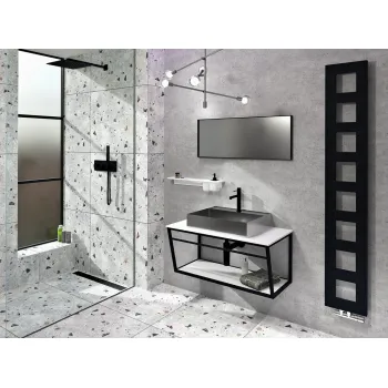 Darba virsma Sapho SKA 906x463 mm, akmens akmens, matēta balta