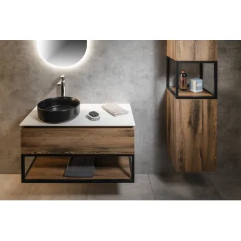 Darba virsma Sapho SKARA Rockstone 81,2x1,2x46cm, balta matēta