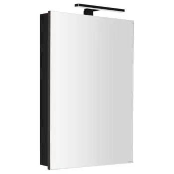 Spoguļskapītis Sapho GRETA ar LED apgaismojumu, 50x70x14cm, matēti melns