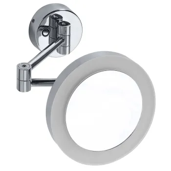 Spogulis Sapho X-ROUND kosmētikas ar eņģēm, LED, diametrs 200 mm, hroms