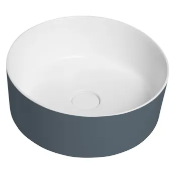 Vannas istabas izlietne Sapho THIN uz virsmas Rockstone Ø 38 cm, Siena/balta matēta